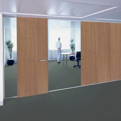 InteriorArts 3023-WAV Bronze Walnut Wave - office doors